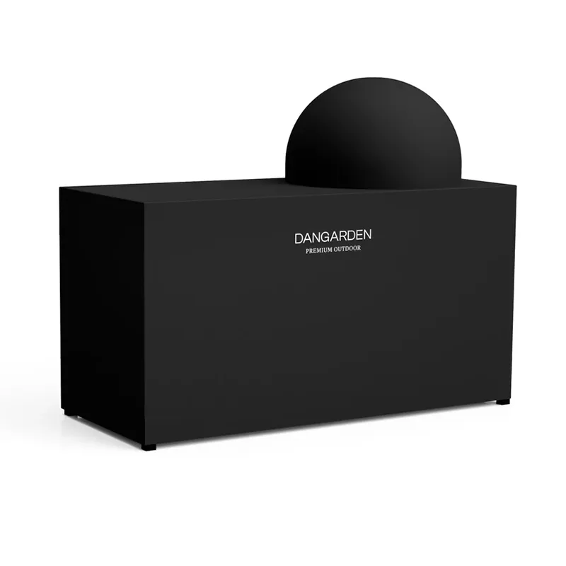 Musta ulkokaapin vedenpitävä kansi