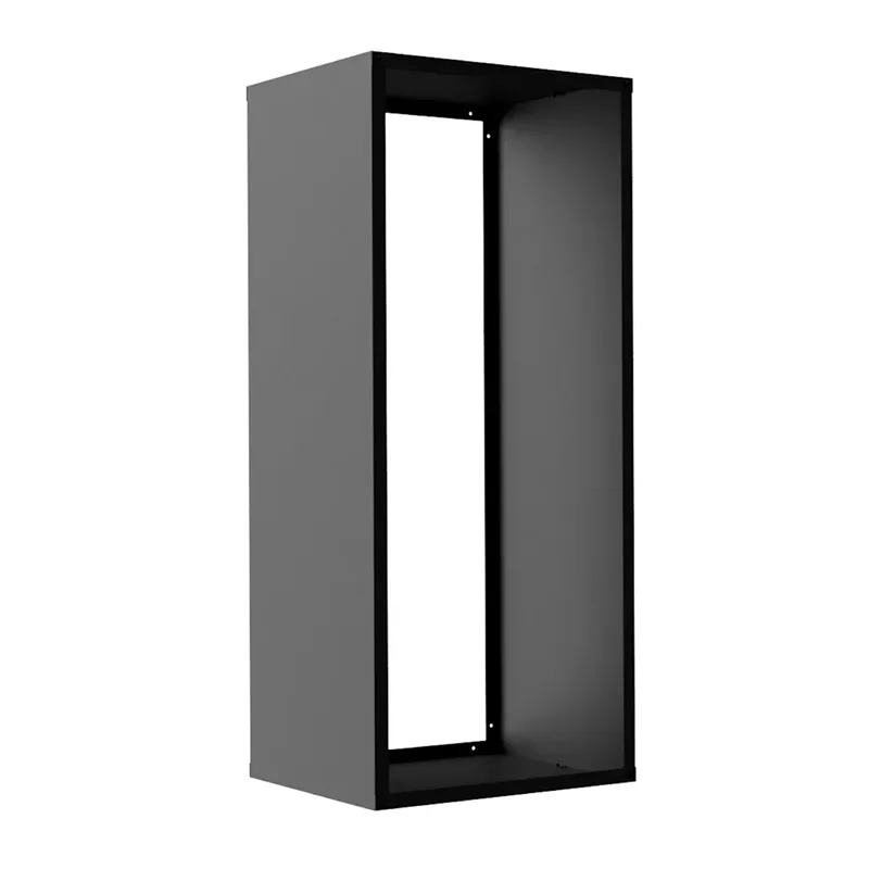 Helposti koottava moderni polttopuuvarasto ulkona